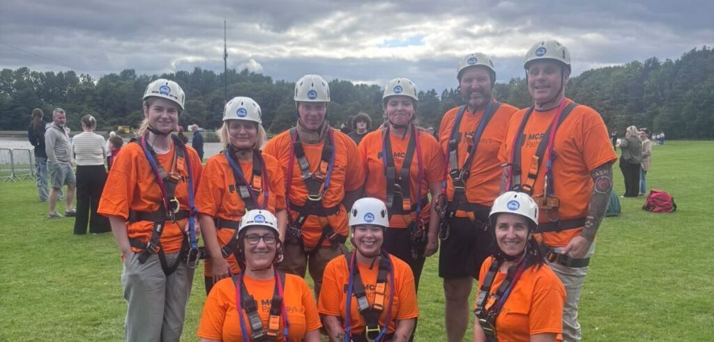 Father-Daughter Take a Leap for the Strathclyde Zipslide